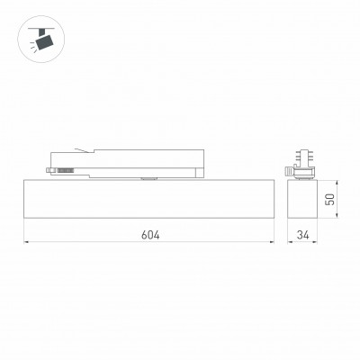 Светильник LGD-FLAT-4TR-S605-25W Day4000 033696