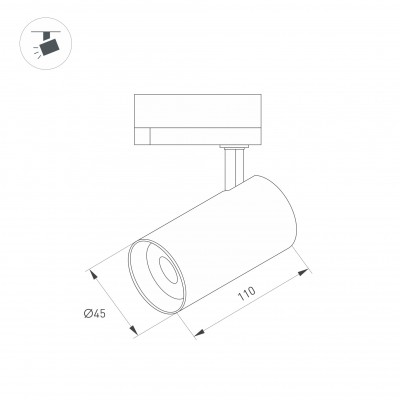 Светильник LGD-SPOT-2TR-R45-7W Warm3000 042537