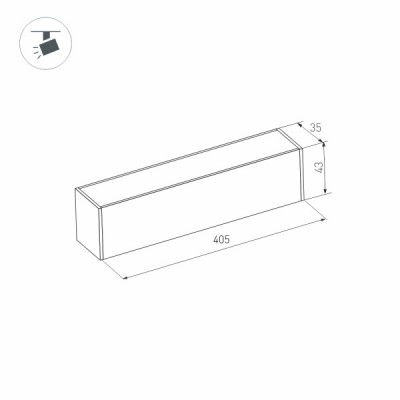 Светильник MAG-FLAT-45-L405-12W Warm3000 026948