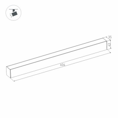 Светильник MAG-FLAT-45-L605-18W Warm3000 026952