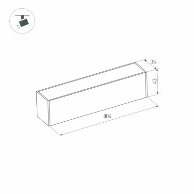 Светильник MAG-FLAT-45-L805-24W Warm3000 026956