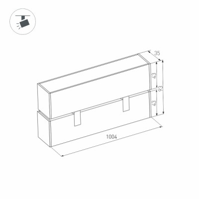 Светильник MAG-FLAT-FOLD-45-S1005-30W Day4000 027002