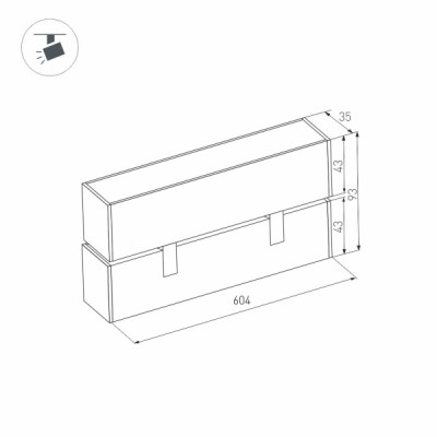 Светильник MAG-FLAT-FOLD-45-S605-18W Day4000 026994