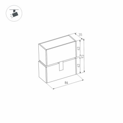 Светильник MAG-LASER-FOLD-45-S84-3W Warm3000 027627