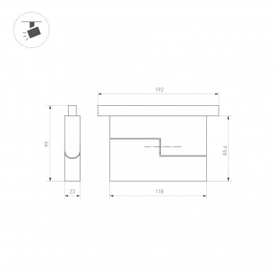 Светильник MAG-ORIENT-FLAT-FOLD-S195-6W Day4000 035852(1)