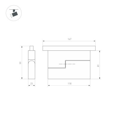 Светильник MAG-ORIENT-FLAT-FOLD-S195-6W Warm3000 034659(1)