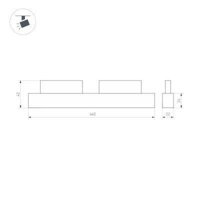 Светильник MAG-ORIENT-FLAT-L465-16W Day4000 033611