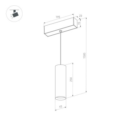 Светильник MAG-ORIENT-SPOT-HANG-R45-12W Warm3000 035713