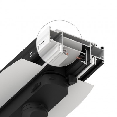 Интрудер (профиль) для встраивания однофазного трека в натяжной потолок SLOTT for NOVOTECH, длина 2м Novotech 135192