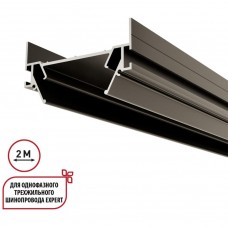 135319 Интрудер (профиль) 2м для встраивания однофазного трехжильного шинопровода в гарпунный (ПВХ) натяжной потолок Novotech Expert (торц. заглушки 2