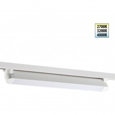 Novotech ITER 359798 Белый линейный поворотный однофазный трехжильный трековый светильник 46см, с CCT переключением цветовой температуры LED 24Вт 2032Лм 1