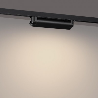 Novotech ITER 359795 Черный линейный поворотный однофазный трехжильный трековый светильник 26см, с CCT переключением цветовой температуры LED 12Вт 921Лм Novotech ITER 359795 Черный линейный поворотный однофазный трехжильный трековый светильник 26см, с CCT переключением цветовой температуры LED 12Вт 921Лм