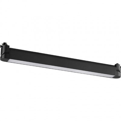 Novotech ITER 359796 Черный линейный поворотный однофазный трехжильный трековый светильник 46см, с CCT переключением цветовой температуры LED 24Вт 2032Лм Novotech ITER 359796 Черный линейный поворотный однофазный трехжильный трековый светильник 46см, с CCT переключением цветовой температуры LED 24Вт 2032Лм