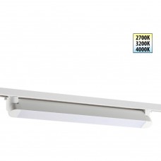 Novotech ITER 359794 Белый однофазный двухжильный трековый светильник длиной 46см, поворотный плафон, с CCT переключением цветовой температуры LED 24Вт