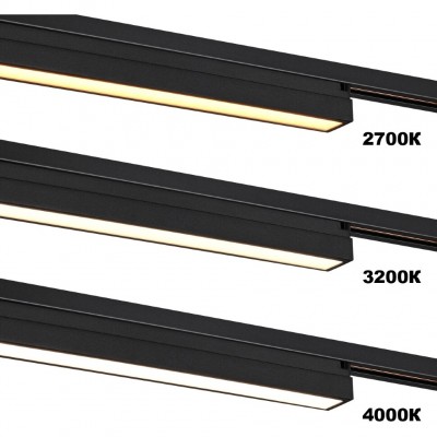 Novotech ITER 359783 Черный линейный однофазный двухжильный трековый светильник, 20см, с CCT переключением цветовой температуры, LED 12Вт 697Лм CRI≥90 108° 2700 Novotech ITER 359783 Черный линейный однофазный двухжильный трековый светильник, 20см, с CCT переключением цветовой температуры, LED 12Вт 697Лм CRI≥90 108° 2700