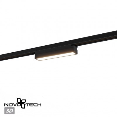Novotech ITER 359787 Черный линейный однофазный трехжильный трековый светильник, 20см, с CCT переключением цветовой температуры, LED 12Вт 697Лм CRI≥90 108° 2700 Novotech ITER 359787 Черный линейный однофазный трехжильный трековый светильник, 20см, с CCT переключением цветовой температуры, LED 12Вт 697Лм CRI≥90 108° 2700