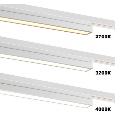 Novotech ITER 359790 Белый линейный однофазный трехжильный трековый светильник, 40см, с CCT переключением цветовой температуры, LED 24Вт 1294Лм CRI≥90 108° 2700- Novotech ITER 359790 Белый линейный однофазный трехжильный трековый светильник, 40см, с CCT переключением цветовой температуры, LED 24Вт 1294Лм CRI≥90 108° 2700-