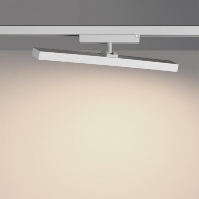 Novotech STRATUS 359782 Белый однофазный трехжильный трековый светодиодный светильник, линейный 40см, поворотный, CCT перекл. цветовой температуры, LED 24