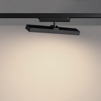 Novotech STRATUS 359772 Черный однофазный двужильный трековый светодиодный светильник, линейный 30см, поворотный, CCT перекл. цветовой температуры, LED 18
