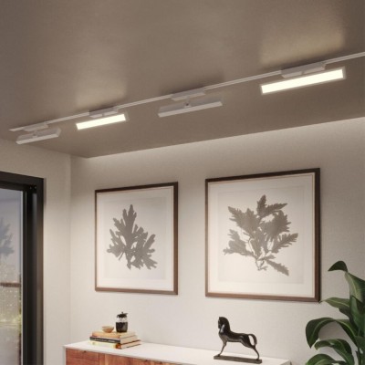 Novotech STRATUS 359781 Белый однофазный трехжильный трековый светодиодный светильник, линейный 30см, поворотный, CCT перекл. цветовой температуры, LED 18