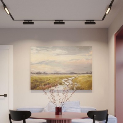 Novotech STRATUS 359771 Черный однофазный двужильный трековый светодиодный светильник, линейный 20см, поворотный, CCT перекл. цветовой температуры, LED 12