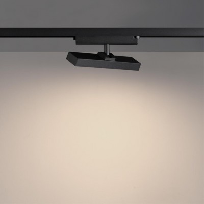 Novotech STRATUS 359771 Черный однофазный двужильный трековый светодиодный светильник, линейный 20см, поворотный, CCT перекл. цветовой температуры, LED 12
