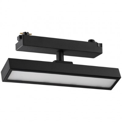 Novotech STRATUS 359771 Черный однофазный двужильный трековый светодиодный светильник, линейный 20см, поворотный, CCT перекл. цветовой температуры, LED 12