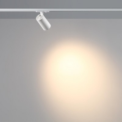 Novotech SELENE PORT 359900 Трековый однофазный двухжильный LED-светильник в стиле минимализм, 10Вт, 491Лм, 3000К, угол 36°, CRI90, UGR19, 220В, IP20, белый алюминий, пово Novotech SELENE PORT 359900 Трековый однофазный двухжильный LED-светильник в стиле минимализм, 10Вт, 491Лм, 3000К, угол 36°, CRI90, UGR19, 220В, IP20, белый алюминий, пово