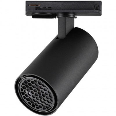 Novotech SELENE 359909 Трековый однофазный двухжильный LED-светильник в стиле минимализм, 15Вт, 722Лм, 3000К, угол 36°, CRI90, UGR19, 220В, IP20, черный алюминий, поворо Novotech SELENE 359909 Трековый однофазный двухжильный LED-светильник в стиле минимализм, 15Вт, 722Лм, 3000К, угол 36°, CRI90, UGR19, 220В, IP20, черный алюминий, поворо