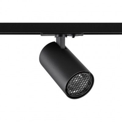 Novotech SELENE 359923 Трековый однофазный трехжильный LED-светильник минимализм, 20Вт, 1400Лм, 4000К, угол 36°, CRI90, UGR19, 220В, IP20, черный алюминий, поворот 355°/90°