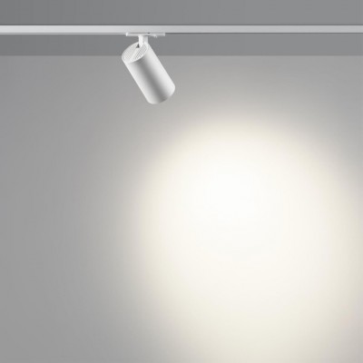 Novotech SELENE 359918 Современный трековый поворотный LED-светильник-спот направленного света для однофазной двухжильной системы BASE, 20Вт, 1400Лм, 4000К, 