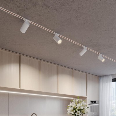 Novotech SELENE 359916 Современный трековый поворотный LED-светильник-спот направленного света для однофазной двухжильной системы BASE, 20Вт, 1264Лм, 3000К, 