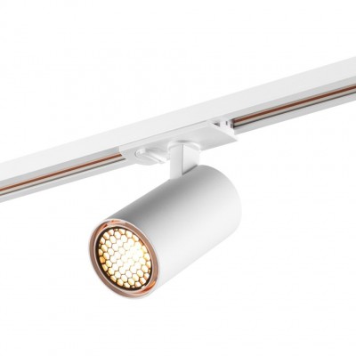 Novotech SELENE PORT 359900 Трековый однофазный двухжильный LED-светильник в стиле минимализм, 10Вт, 491Лм, 3000К, угол 36°, CRI90, UGR19, 220В, IP20, белый алюминий, пово Novotech SELENE PORT 359900 Трековый однофазный двухжильный LED-светильник в стиле минимализм, 10Вт, 491Лм, 3000К, угол 36°, CRI90, UGR19, 220В, IP20, белый алюминий, пово