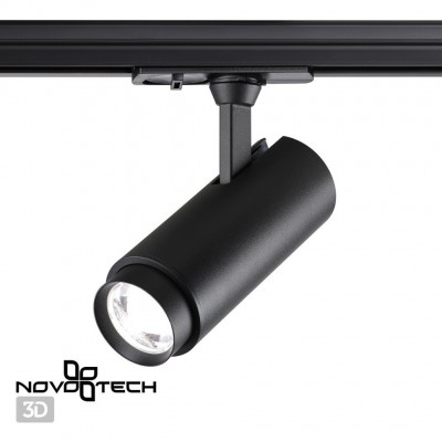 Однофазный двужильный светодиодный трековый светильник Novotech 359027 NAIL пер.3000;4000;6000К 1105Лм CRI85+ 15-60° 5W-9W-13W