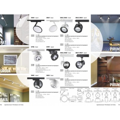 Светодиодный светильник трековый однофазный Novotech Pirum 358435