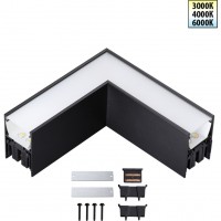 Светильник соединитель Novotech OVER «L» с переключ. цв. температуры IP20 LED Ra90 Lm560 8W 220-240V 3000К\4000К\6000К FATTO 359609