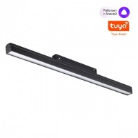 Трековый низковольтный светильник диммируемый со сменой цветовой температуры, пульт ДУ/Tuya Smart Life IP20 LED 24W 48V 3000-6500K Novotech FLUM 359482