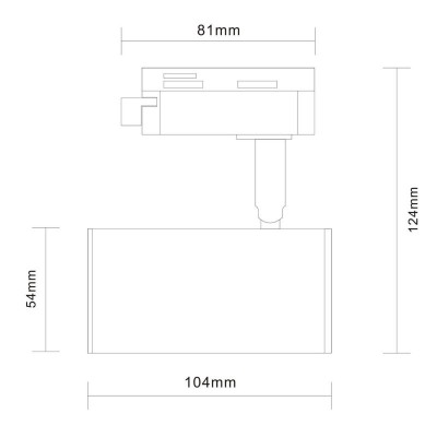 Трековый светильник на 1-фазный шинопровод ST Luce CROMI ST301.406.01