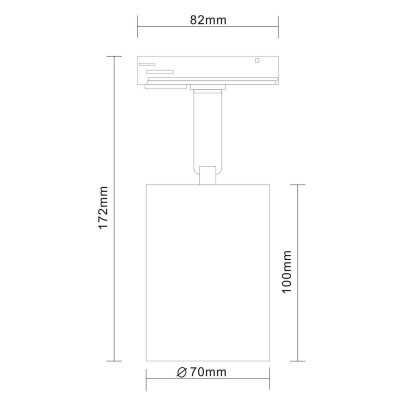 Трековый светильник на 1-фазный шинопровод ST Luce VALI ST302.406.01