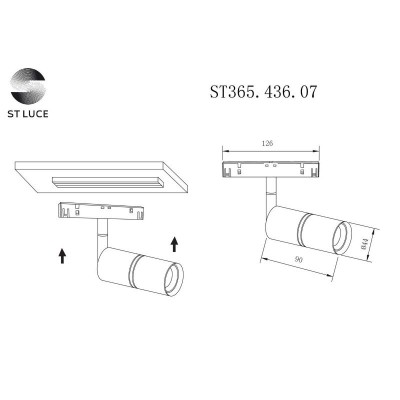 Магнитный трековый светильник ST Luce LEMMI ST365.436.07