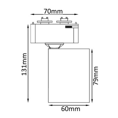 Трековый однофазный светильник Crystal Lux CLT 0.31 001 60 WH