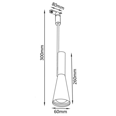 Трековый однофазный светильник Crystal Lux CLT 0.31 002 WH