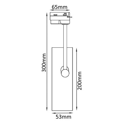 Трековый однофазный светильник Crystal Lux CLT 0.31 005 WH