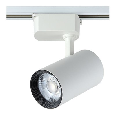 Трековый однофазный светильник Crystal Lux CLT 0.31 006 30W WH